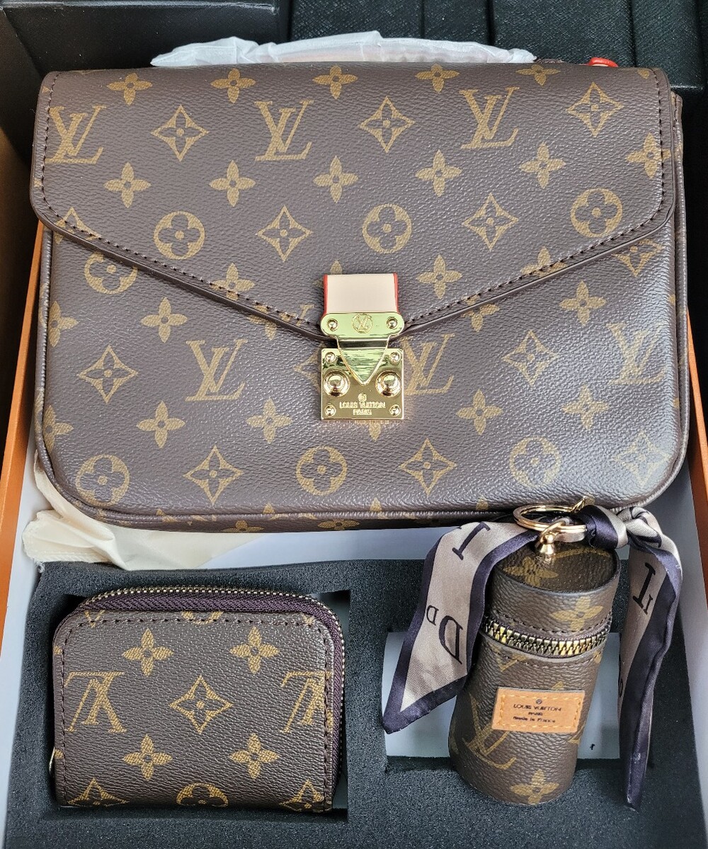 Fashion design Bag With Wallet And Keychain Holder Set